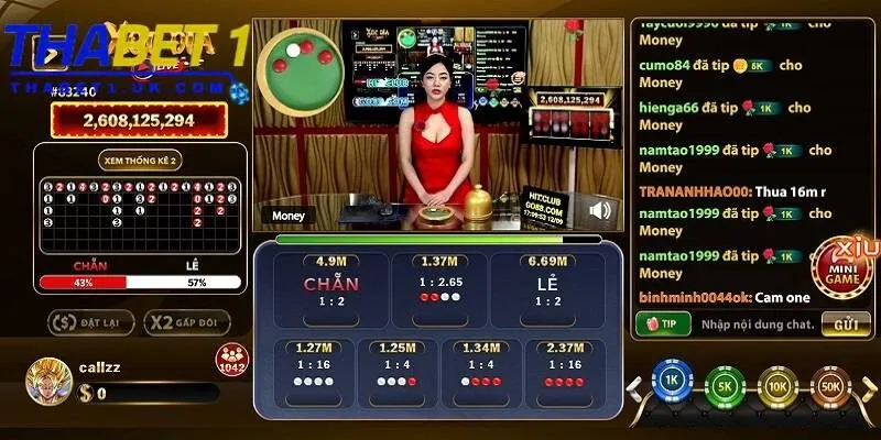Casino Thabet 3 Hệ thống livestream